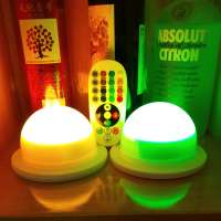 Best Quality Induction Charge Waterproof RGB Wireless Remote Control Led Light Base